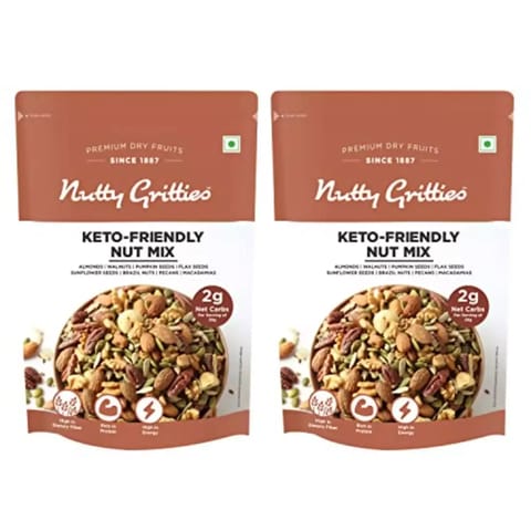 Nutty Gritties Keto Friendly Nut Mix- 150g - (Pack of 2)