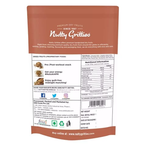 Nutty Gritties Keto Friendly Nut Mix- 150g - (Pack of 2)