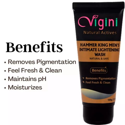 Vigini Hammer King Intimate Whitening Gel Wash & Long Lasting Delay CFC free Deodorant Delay Spray