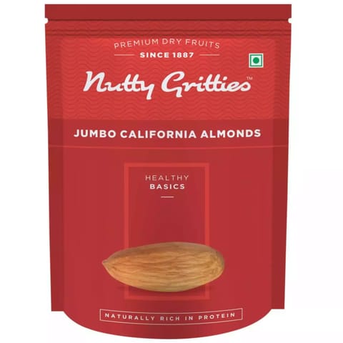Nutty Gritties Jumbo California Almonds Badam, Sanora - 500g