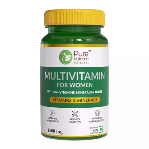 Pure Nutrition Multivitamin For Women | Women`s Multivitamin For Energy and Immunity (60 tablets)