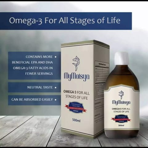 MyMatsya Omega-3 Rich Cod Liver Oil (500ml)