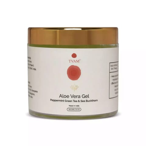TVAM Aloe Vera Gel- Peppermint Green Tea & Sea Buckthorn 100 gms
