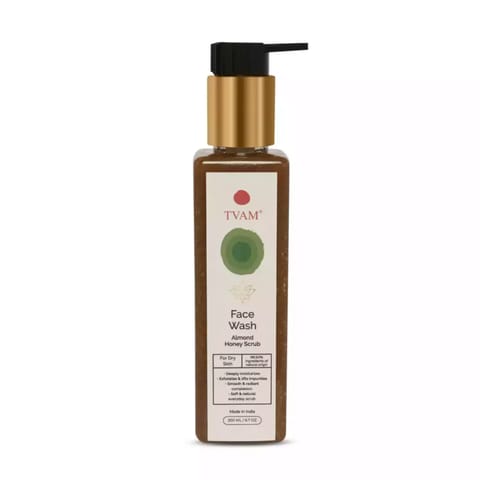 TVAM Face Wash - Almond Honey Scrub - Dry Skin 200ml
