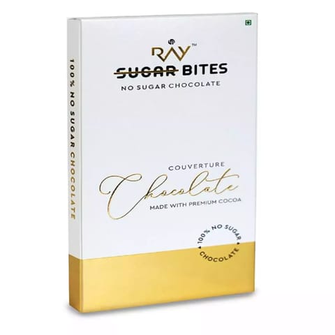 Ray No Sugar Bits Chocolate -Couventure 35 gms