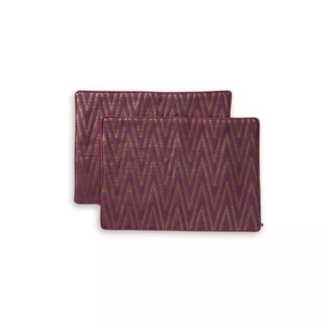 Zigzag Table Mats-Set of 4-Imperial purple
