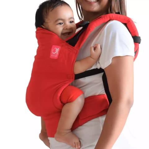 Anmol Baby Handwoven Basic Red -Ergonomic Baby Carrier | Easy to use 100% Cotton, Hands Free Carrier