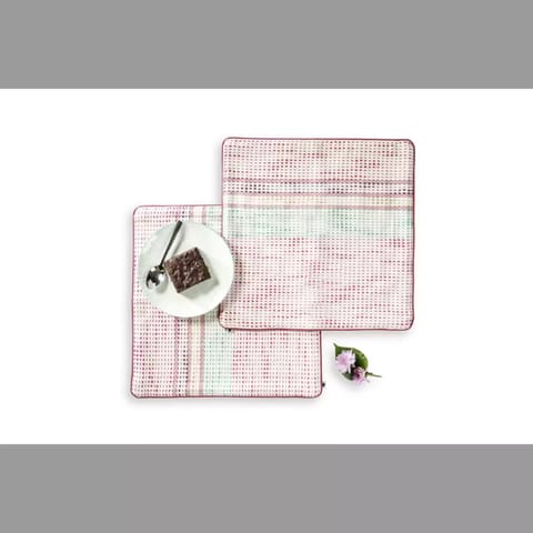 Dotted Table Mats-Set of 4 - French Rose