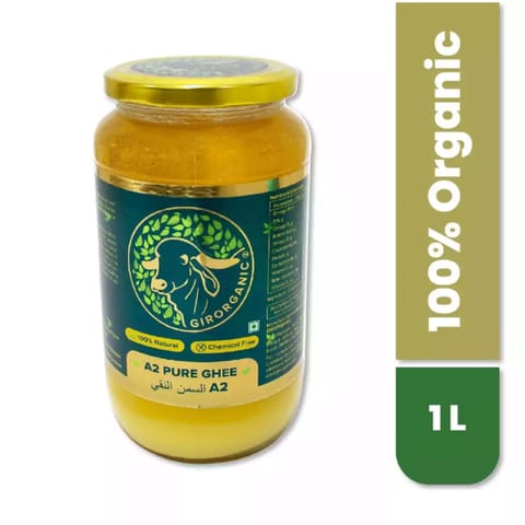 Girorganic A2 Gir Cow Ghee 1 litre
