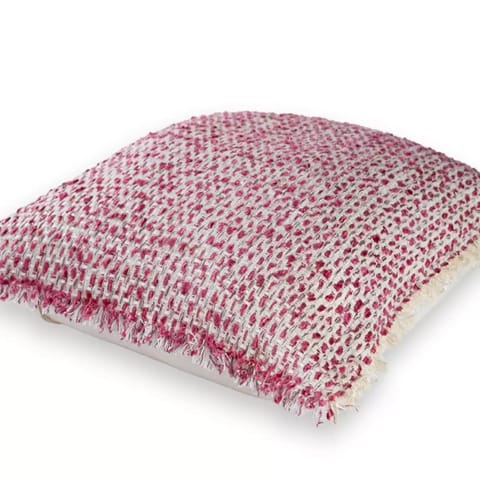 Flakes Cushion Cover-16x16-French Rose