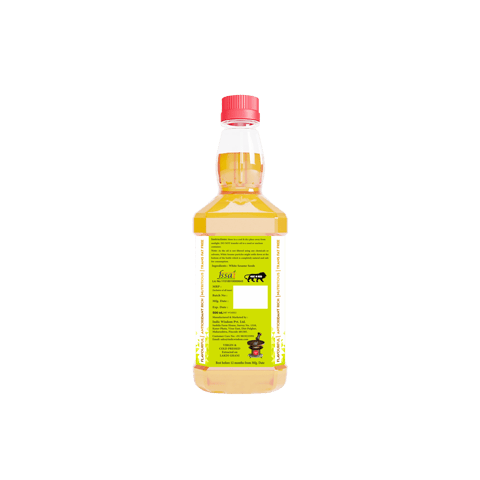 IndicWisdom Wood Pressed White Sesame Oil 500 ml (Cold Pressed - Extracted on Wooden Churner)