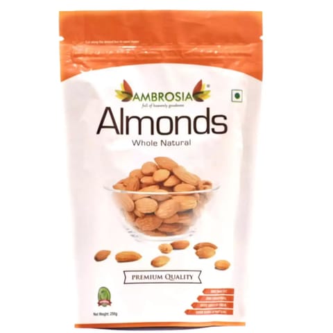 Ambrosia California Whole Almonds 250g