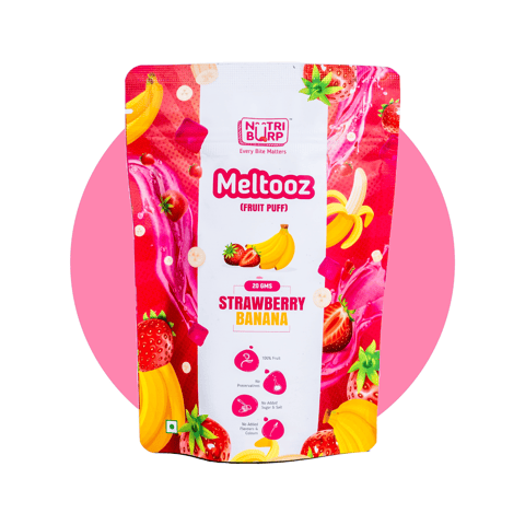 NutriBurp Strawberry Banana Meltooz Pack Of 3 (60gm)