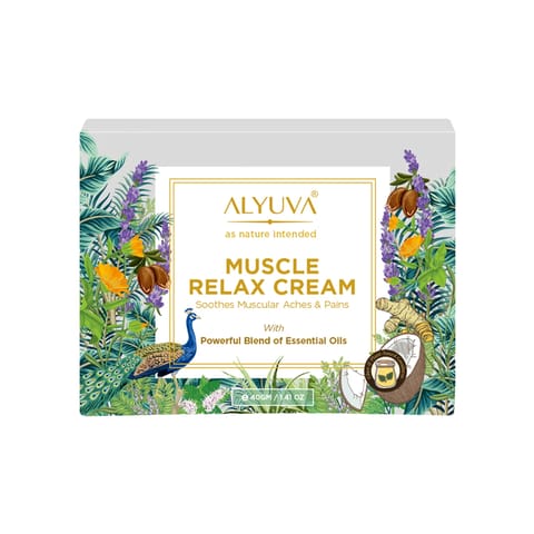 Alyuva Muscle Relax Cream, for Muscle Aches and Pains, 40gm