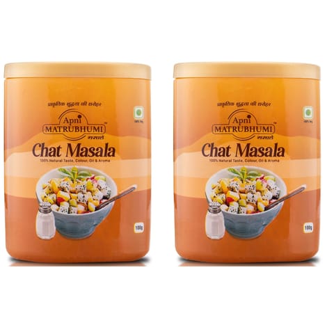 Apni Matrubhumi Chat Masala Pack of 2 (100g x 2) (Chaat Powder, Chatpata Flavor, Agmark Grade)