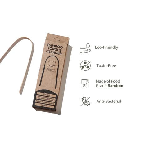 Ecotyl Bamboo Tongue Cleaner - Set of 2 (2 Pc)