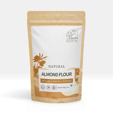 Ecotyl Natural Almond Flour (Blanched) - 200gm