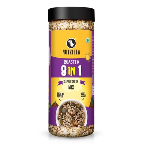 Bevzilla (Nutzilla) 8 in 1 Seeds Mix- Roasted Seeds  | 300gm