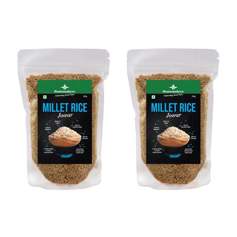 Homemakerz Jowar Millet Rice | Rich in Dietary Fiber | High in Protein | Ready in 3 Mins | Healthier