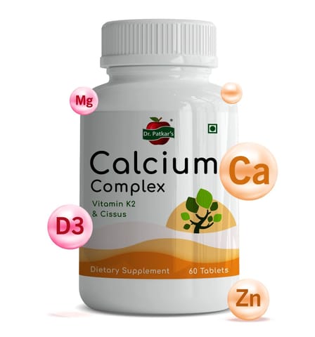Dr. Patkar's Calcium Complex with Vitamin K2 and Cissus (60 Tablets)
