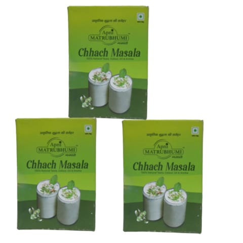 Apni Matrubhumi Chhach Masala Pack of 3 (50g x 3) (Chaas Masala Powder | Buttermilk Powder, Agmark Grade)