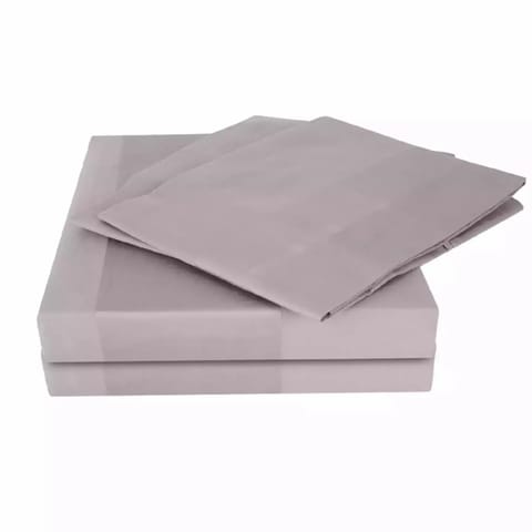 Swaas 100% Pure Cotton 10CM Stripes Graphite Bedsheet Set