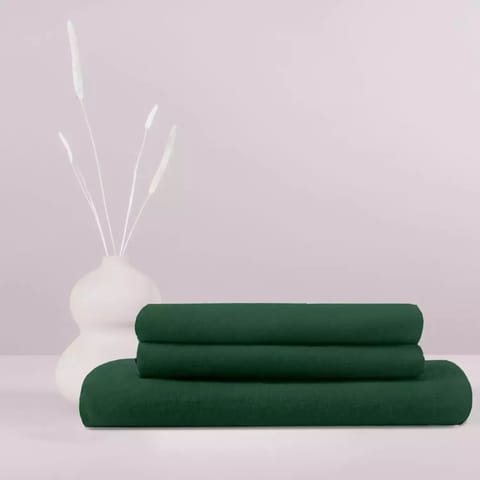Swaas 100% Pure Linen Jo Green Luxury Bedsheet Set
