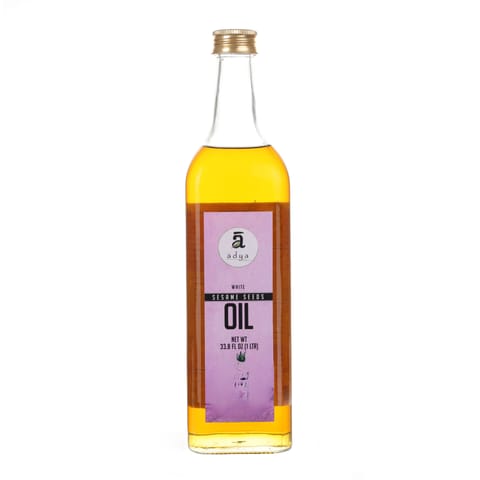 Adya Organics White Sesame Oil- 1litre