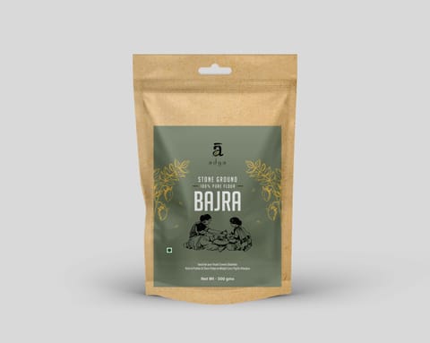 Adya Organics Bajra Flour - (Pack of 2) 500 gms each