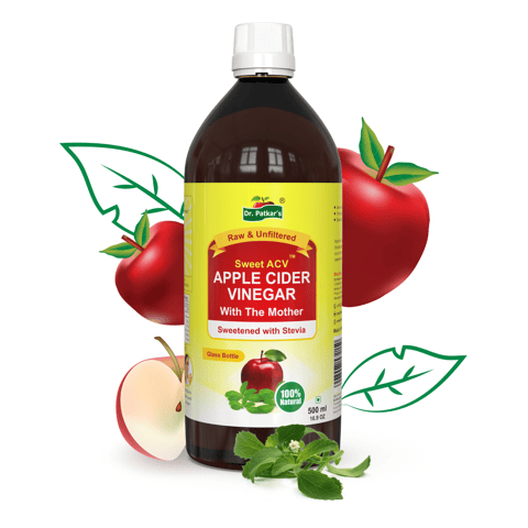 Dr. Patkar?s Apple Cider Vinegar Sweetened with Stevia| Unfiltered Unpasteurized and Undiluted|