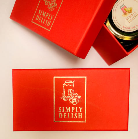 Simply Delish All Season Gift Box (2 Jar) - Honey Roasted Almonds & Gur Chana Combo