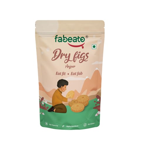 Fabeato Natural Premium Dried Anjeer/Dry Figs (250 gms, Vacuum Pack)