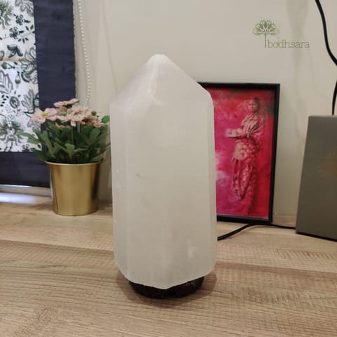 Bodhsara Healing White Tower Himalayan Salt Lamp