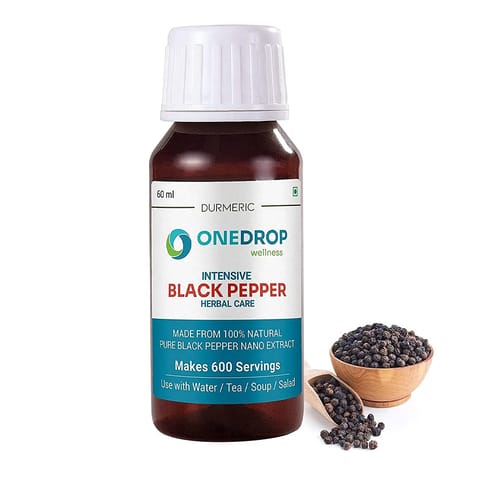 Durmeric OneDrop Wellness Intensive Black Pepper Herbal Care - 60ml (Pack of 1)