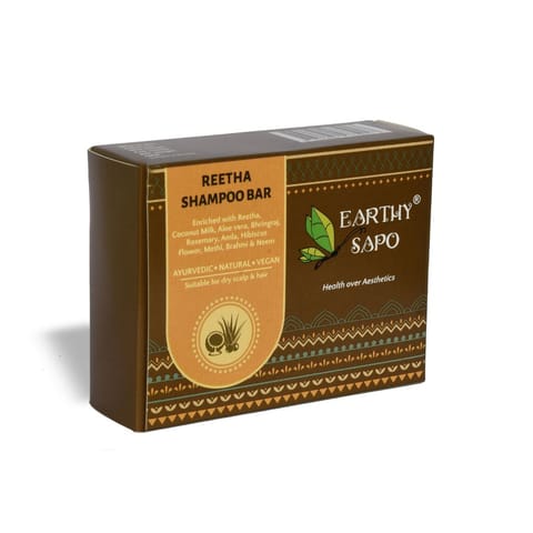Earthy Sapo Reetha Shampoo Bar (100 gms)