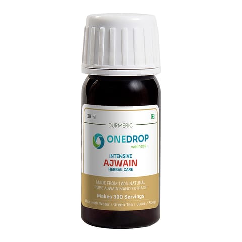 Durmeric OneDrop Wellness Ajwain Carom Seeds Oil Extract Concentrate Drops (30 ml, Pack of 1)