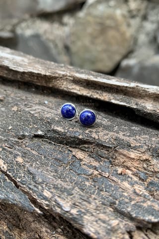 Coquelicot By Komal - Lapis Lazuli Stud Earrings