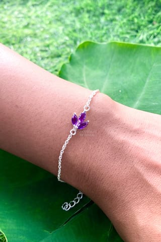 Coquelicot By Komal - Amethyst Marquise Bracelet