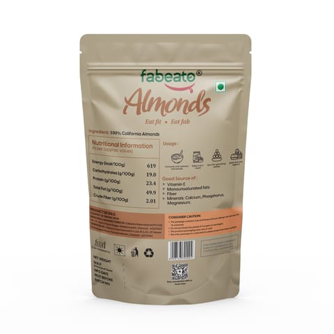 Fabeato 100% Natural Premium Almonds (1 kg)