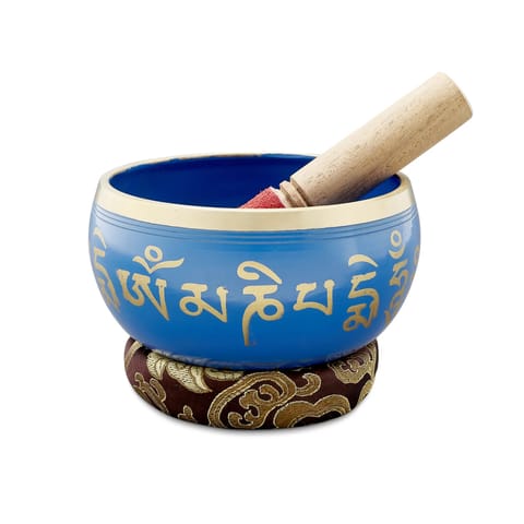 Sarveda Sacred Mantra Bowls | 4 Inches | Blue