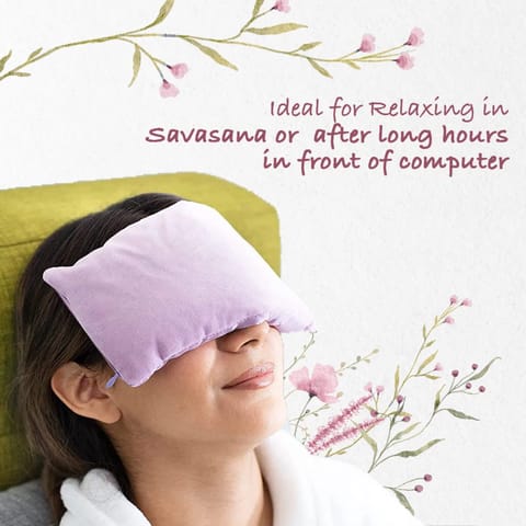 Sarveda Lavender Scented Eye Pillows for Yoga, Meditation and Relaxation | Dark Grey