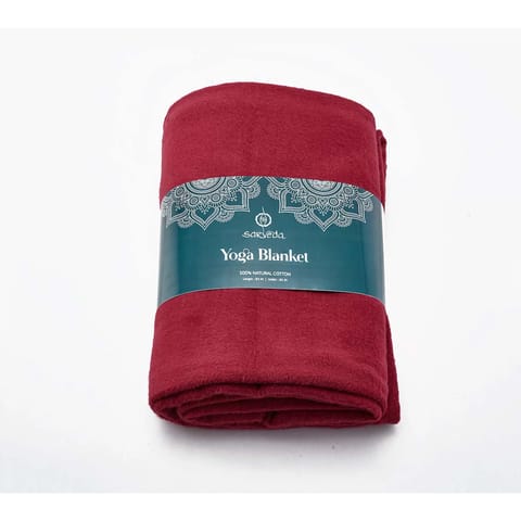 Sarveda Yoga Blanket Organic Cotton | Magenta