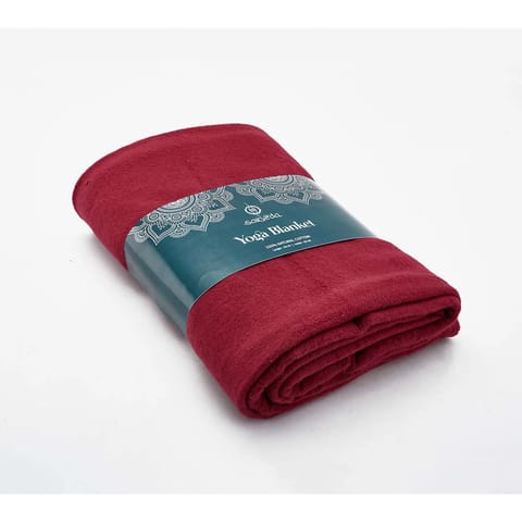 Sarveda Yoga Blanket Organic Cotton | Magenta