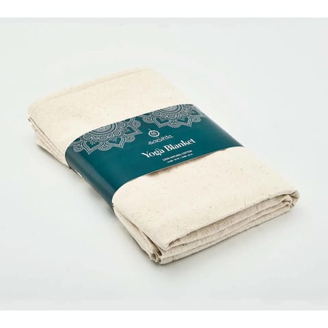 Sarveda Yoga Blanket Organic Cotton | Natural White