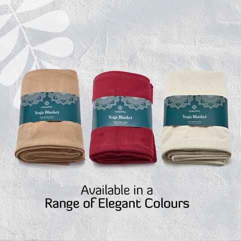 Sarveda Yoga Blanket Organic Cotton | Natural White