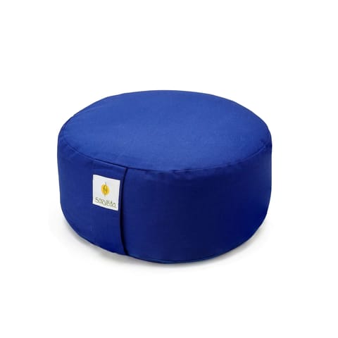 Hi-Zafu Meditation Cushion filled with Buckwheat Hulls | Royal Blue