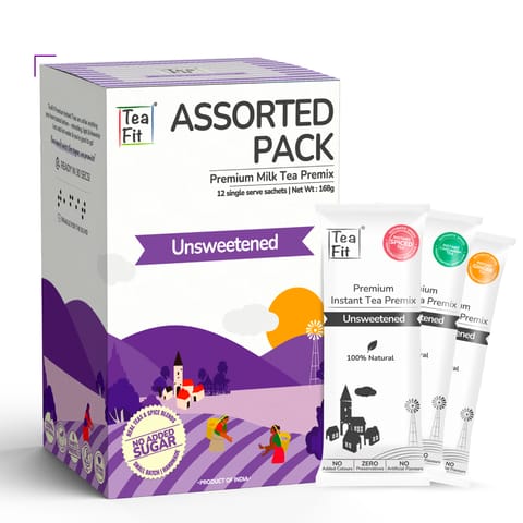 TeaFit Assorted Pack Instant Tea Premix Unsweetened