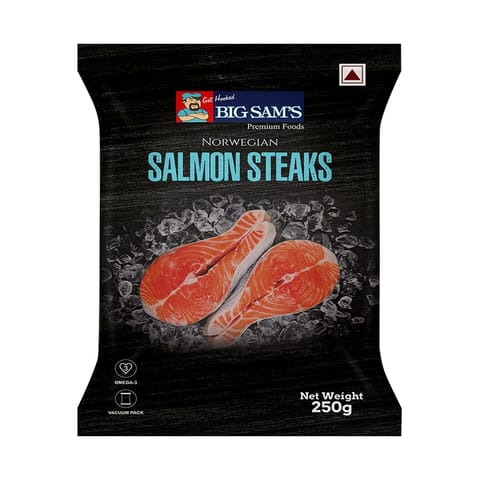 Big Sams Norwegian Salmon Steaks (250 gms)