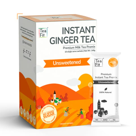 TeaFit Ginger Instant Tea Premix Unsweetened
