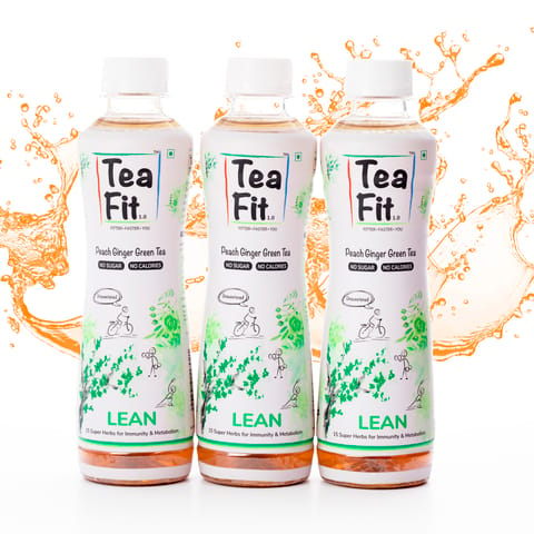 Teafit Lean Peach Ginger Green Tea 6 pack